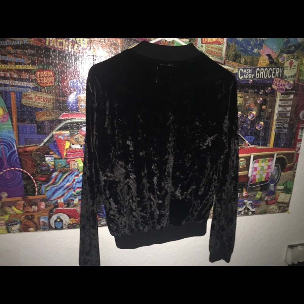 Black suede jacket